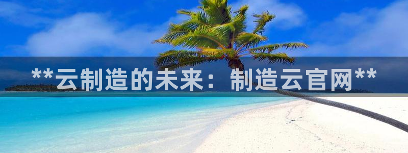 彩神v8客户端：**云制造的未来：制造云官网**