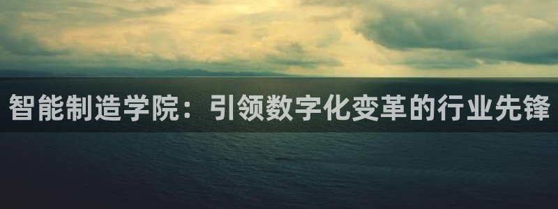 彩神网可以赚钱是真的吗：智能制造学院：引领数字化变革的行业先锋