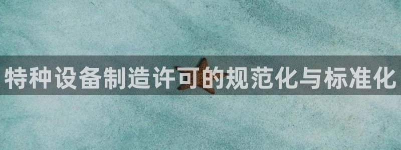 彩神大发三期计划网站：特种设备制造许可的规范化与标准化