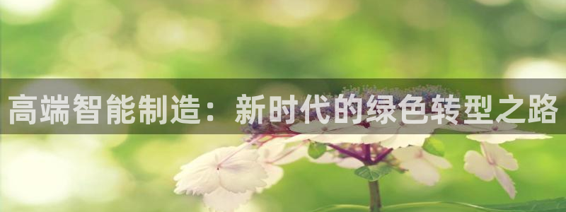 彩神新微聊：高端智能制造：新时代的绿色转型之路