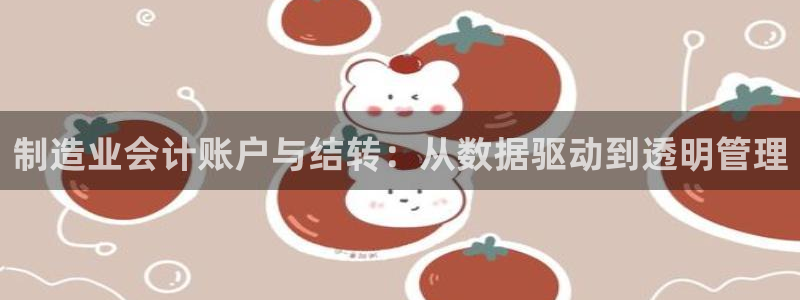 彩神V购彩大厅：制造业会计账户与结转：从数据驱动到透明管理