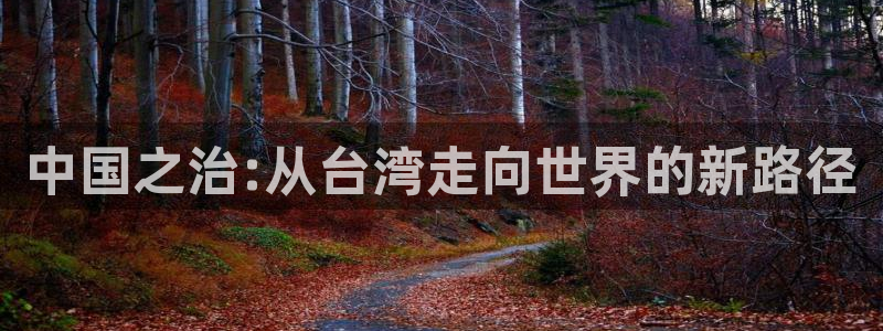 彩神官方登录：中国之治:从台湾走向世界的新路径