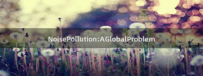 彩神v秘聊号码：NoisePollution:AGlobalProblem