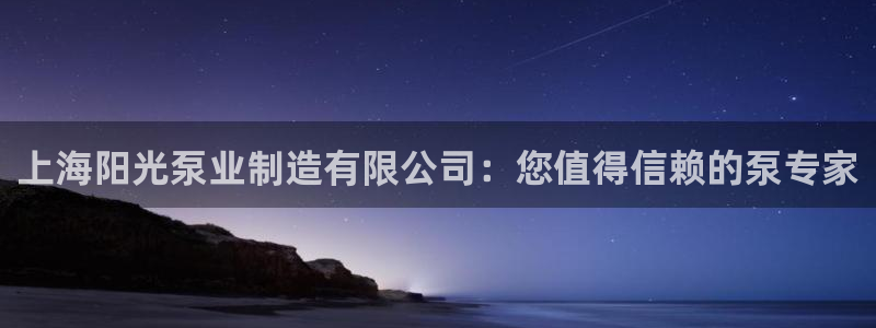 彩神大发如何观察走势：上海阳光泵业制造有限公司：您值得信赖的泵专家